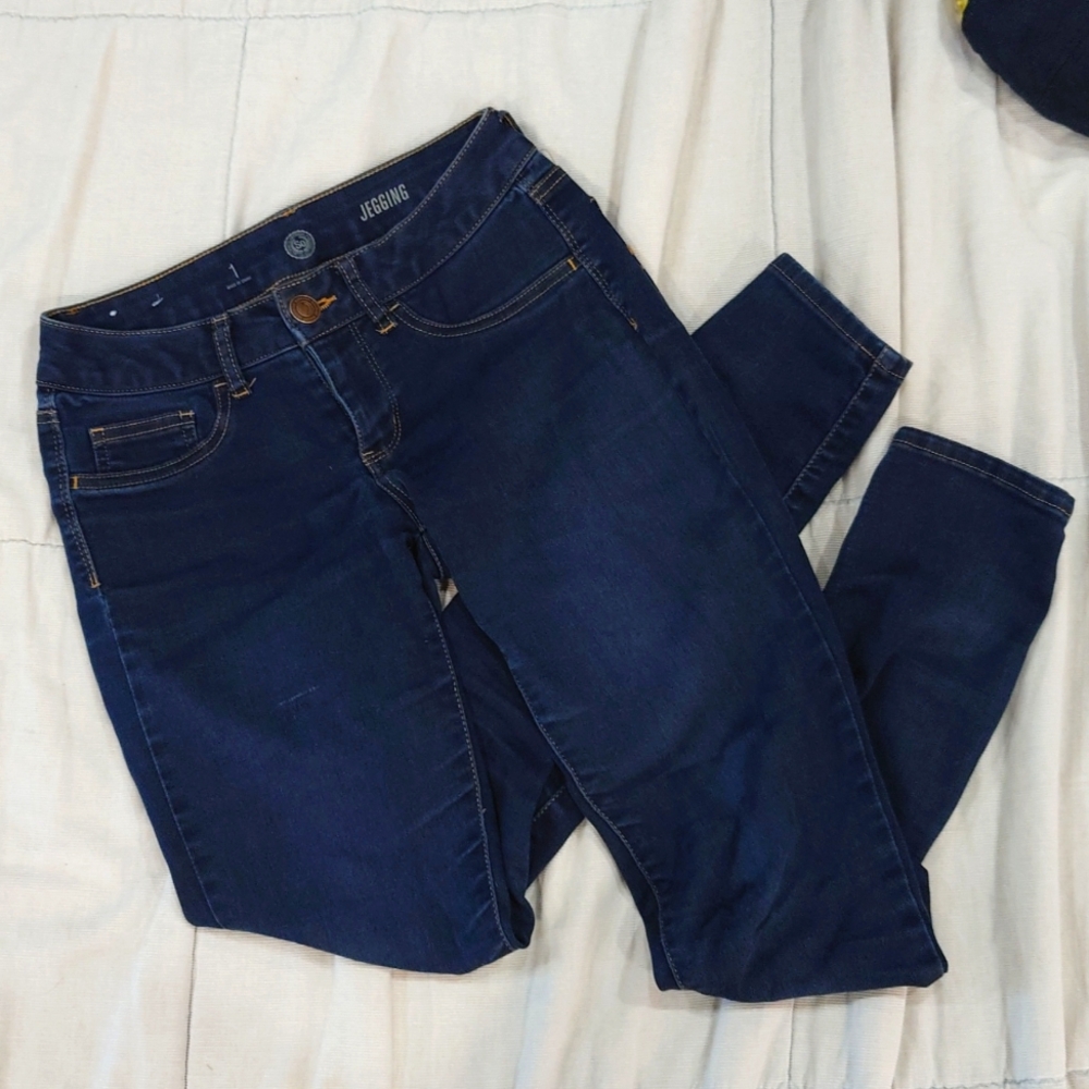 Dark Blue Skinny Jeans By SO